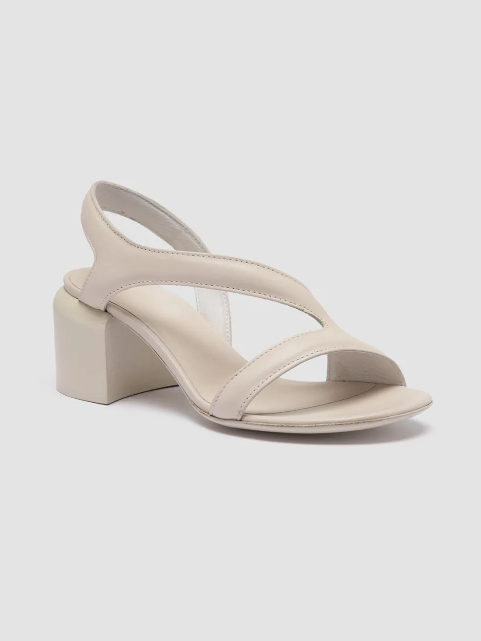 Flash Sale Officine Creative ETHEL 023 - White Leather Sandals NEBBIA
