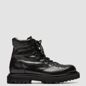 Hot Officine Creative EVENTUAL DD 106 - Leather Lace-up Boots BLACK