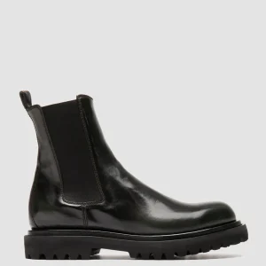 Cheap Officine Creative EVENTUAL DD 103 - Green Leather Chelsea Boots