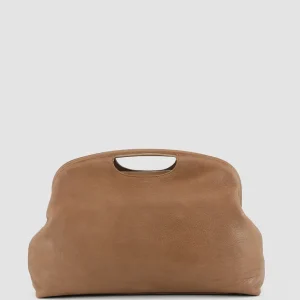 New Officine Creative HELEN 05 - Leather Clutch Bag BROWN