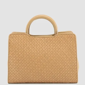 Cheap Officine Creative HELEN 025 - Woven Leather Hand Bag BROWN