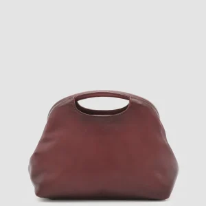 Shop Officine Creative HELEN 15 - Leather Clutch Bag BURGUNDY