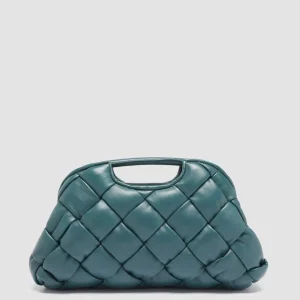 Online Officine Creative HELEN 08 - Leather Clutch Bag GREEN