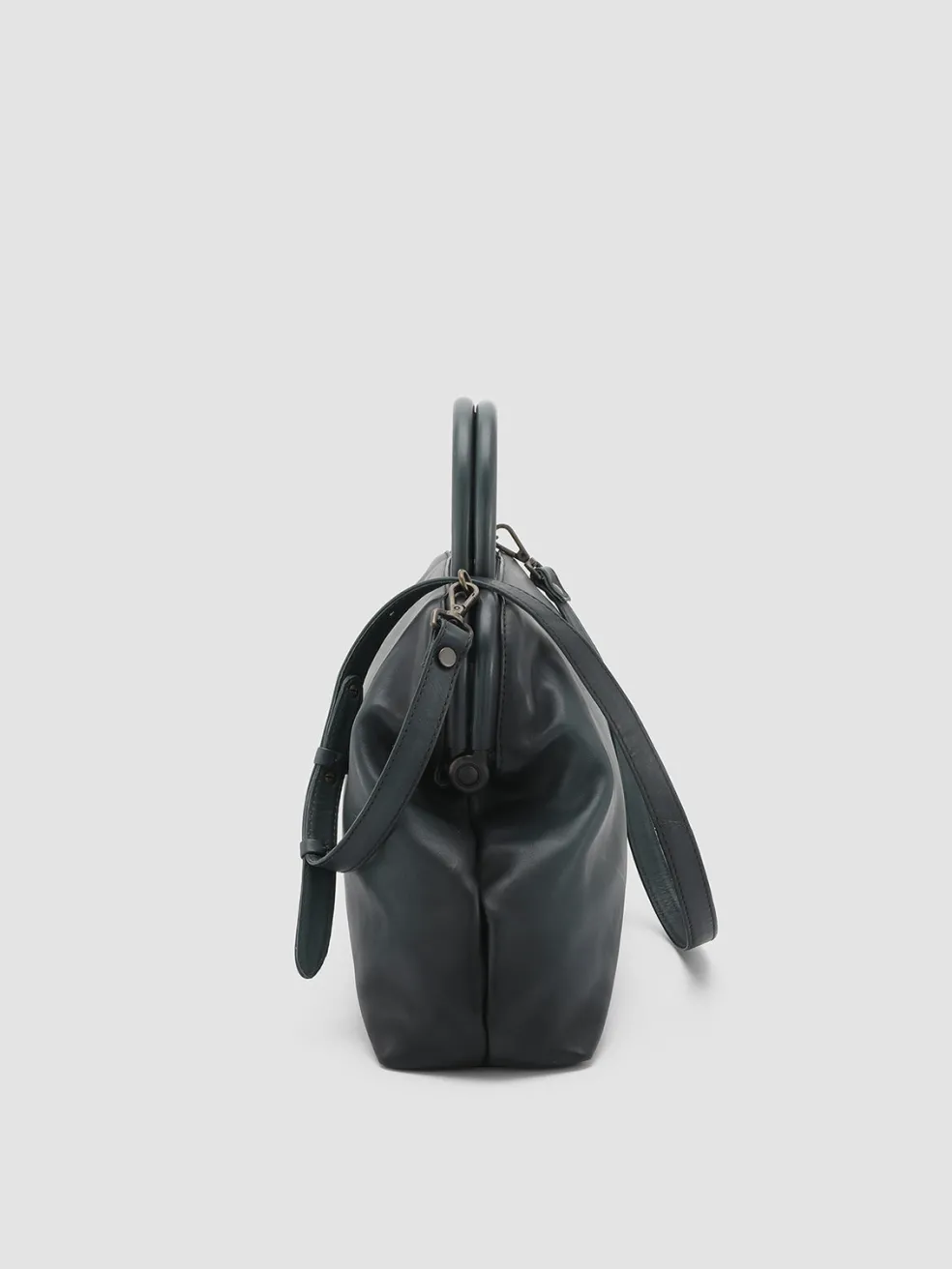 Online Officine Creative HELEN 16 - Leather Handle Bag GREEN
