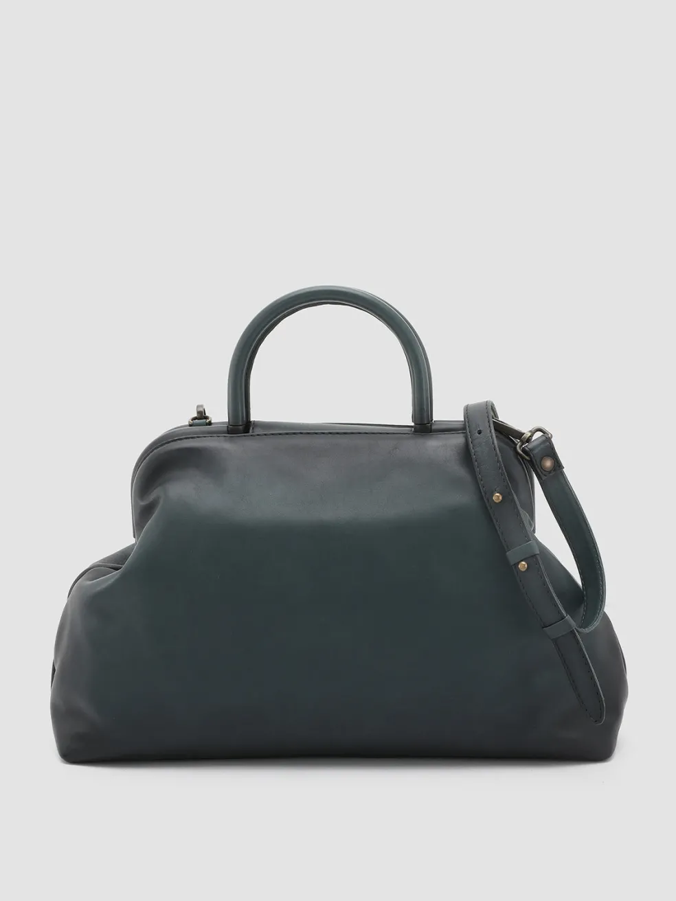 Online Officine Creative HELEN 16 - Leather Handle Bag GREEN