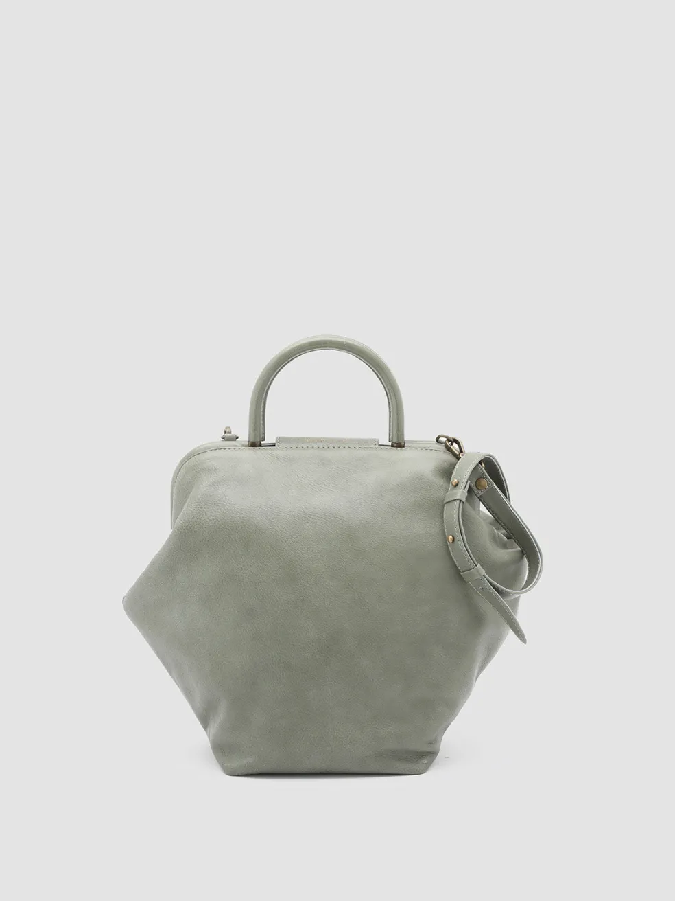 Online Officine Creative HELEN 18 - Leather Shoulder Bag GREY