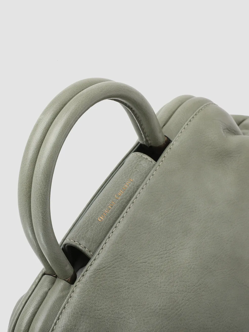 Online Officine Creative HELEN 18 - Leather Shoulder Bag GREY