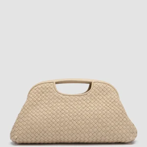 Fashion Officine Creative HELEN 08 - Leather Clutch Bag IVORY