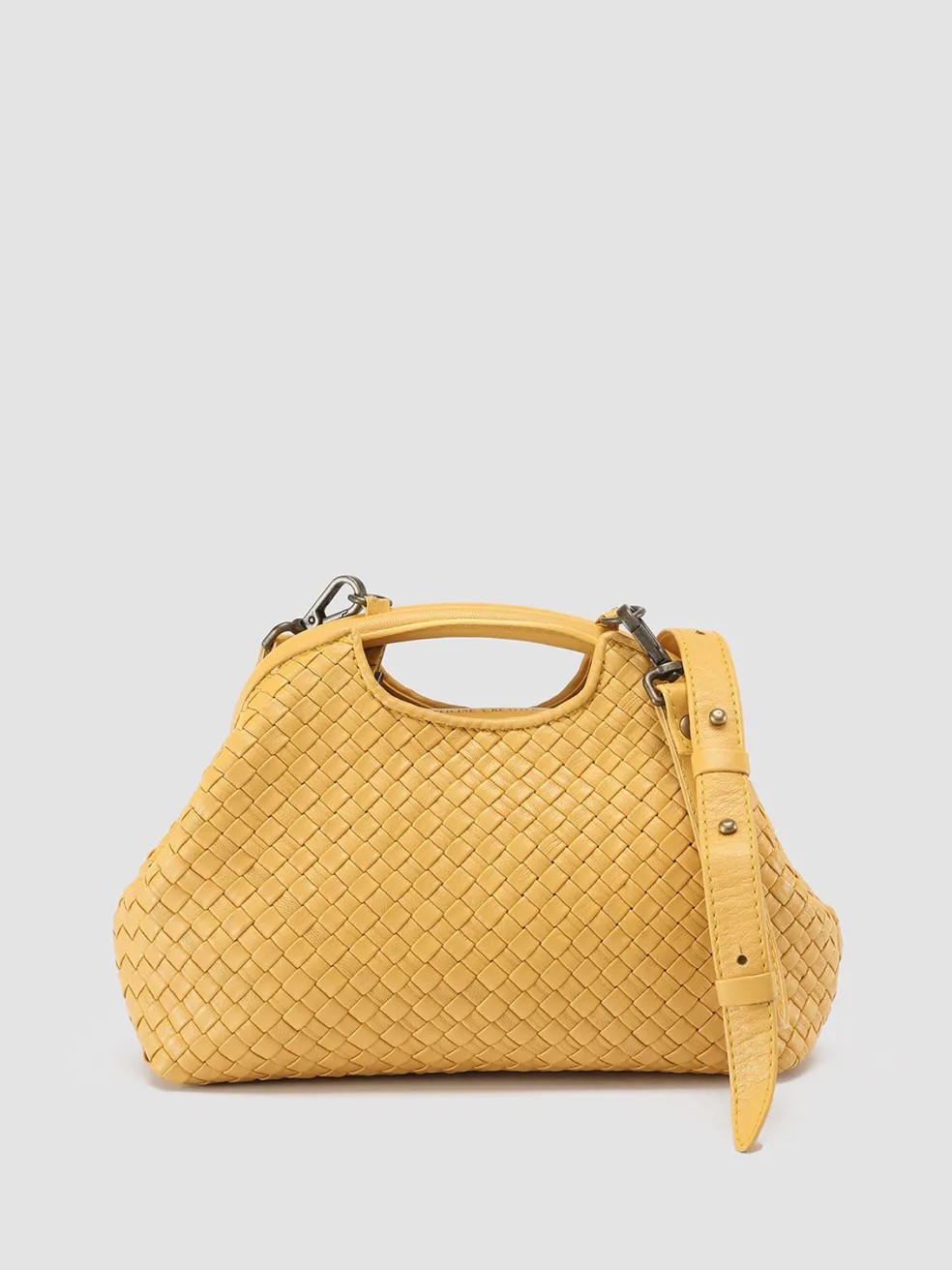 Best Officine Creative HELEN 12 - Leather Hand Bag YELLOW