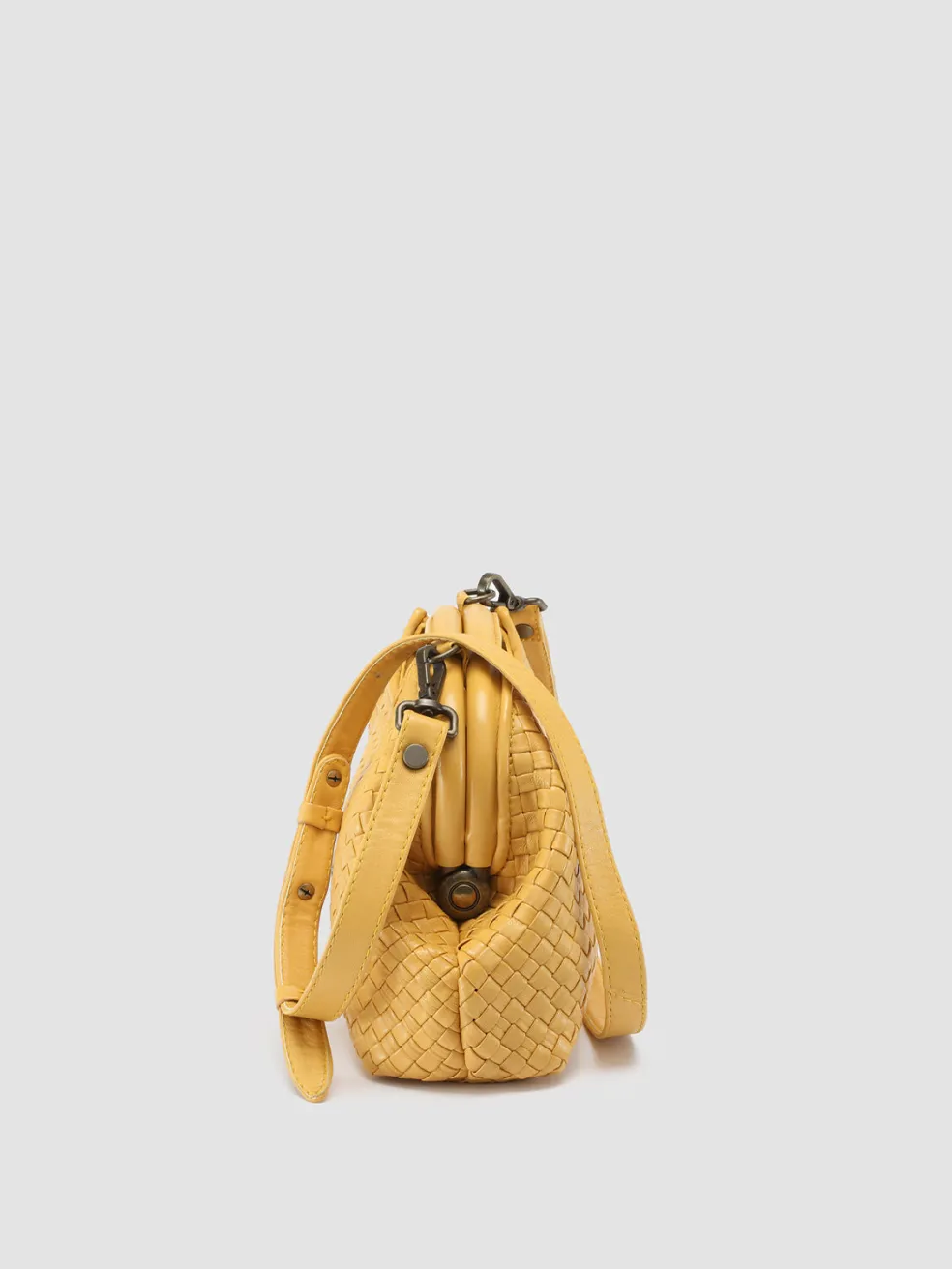 Best Officine Creative HELEN 12 - Leather Hand Bag YELLOW