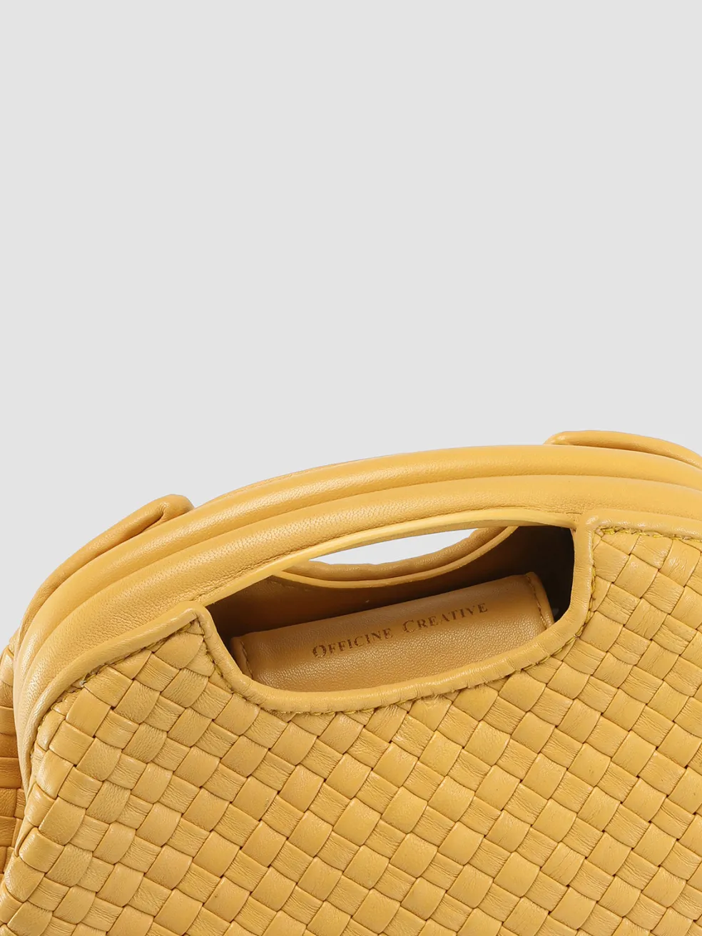 Best Officine Creative HELEN 12 - Leather Hand Bag YELLOW