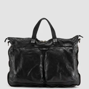 Hot Officine Creative HELMET 046 - Leather Briefcase BLACK