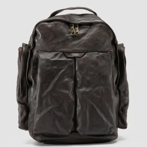 Fashion Officine Creative HELMET 042 - Brown Leather Backpack EBANO