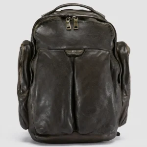 Cheap Officine Creative HELMET 047 - Leather Backpack GREEN