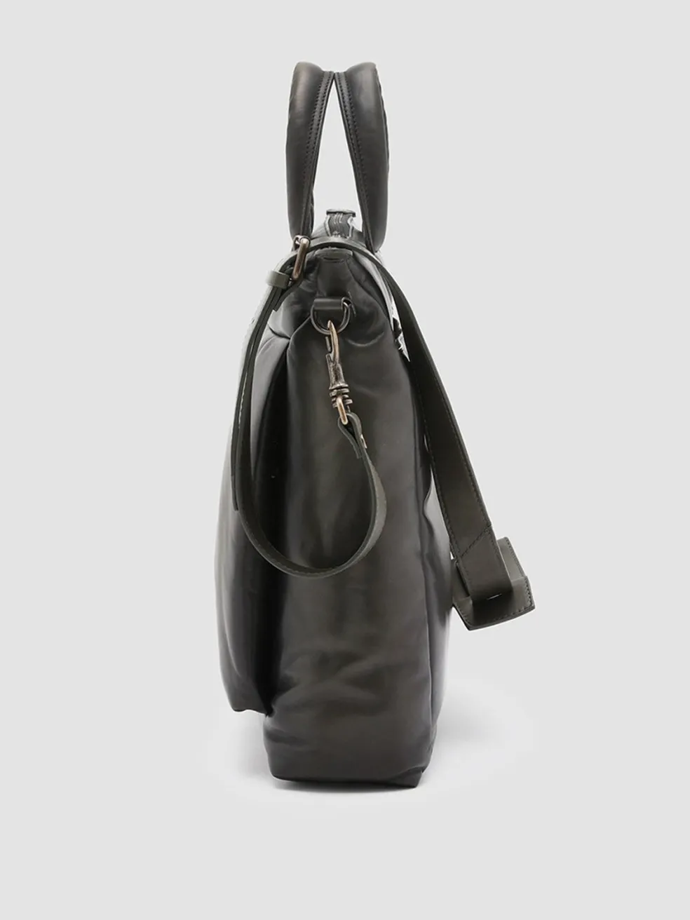 Flash Sale Officine Creative HELMET 32 - Green Leather Tote Bag BOSCO