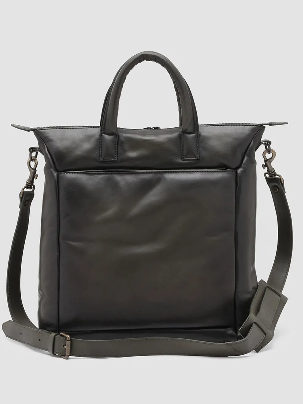 Flash Sale Officine Creative HELMET 32 - Green Leather Tote Bag BOSCO