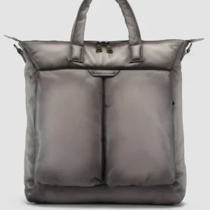 Hot Officine Creative HELMET 32 - Leather Tote Bag GREY