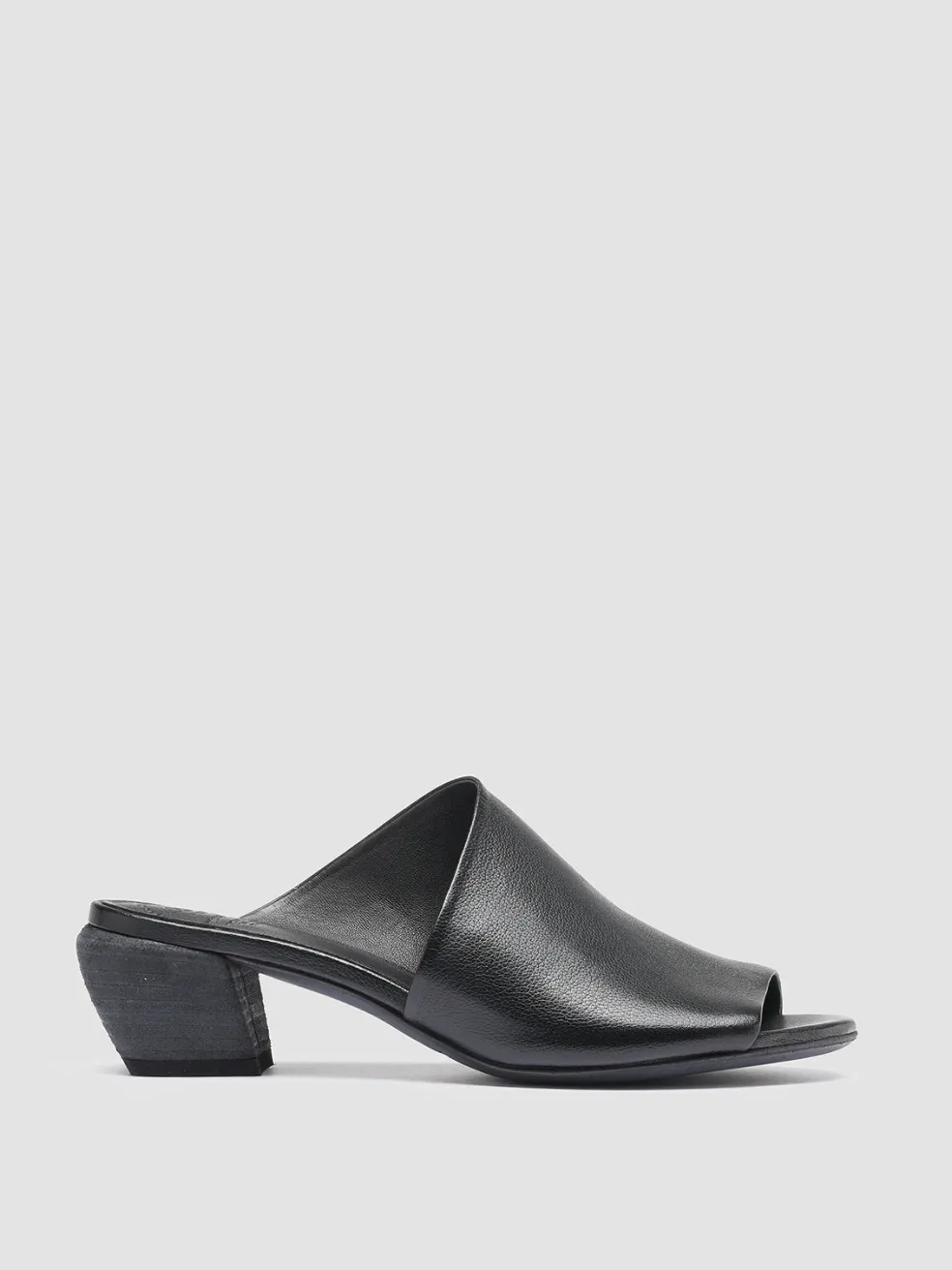 Hot Officine Creative HELYETTE 016 - Leather Mules BLACK