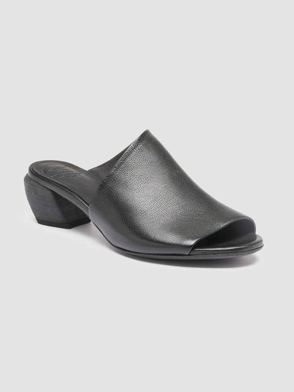 Hot Officine Creative HELYETTE 016 - Leather Mules BLACK
