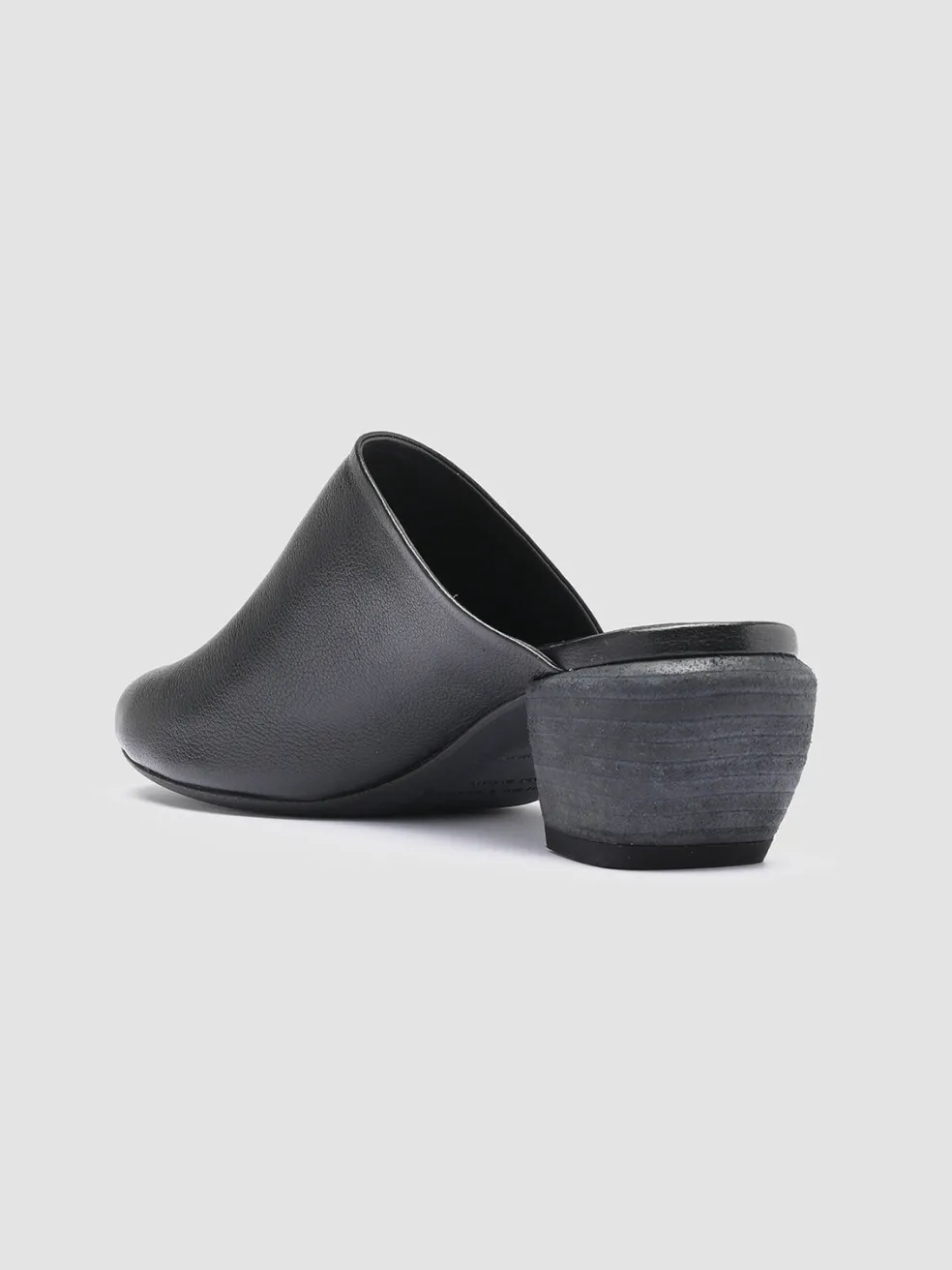 Hot Officine Creative HELYETTE 016 - Leather Mules BLACK