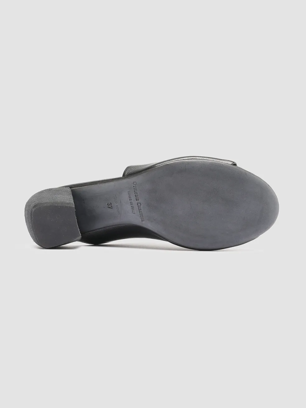 Hot Officine Creative HELYETTE 016 - Leather Mules BLACK