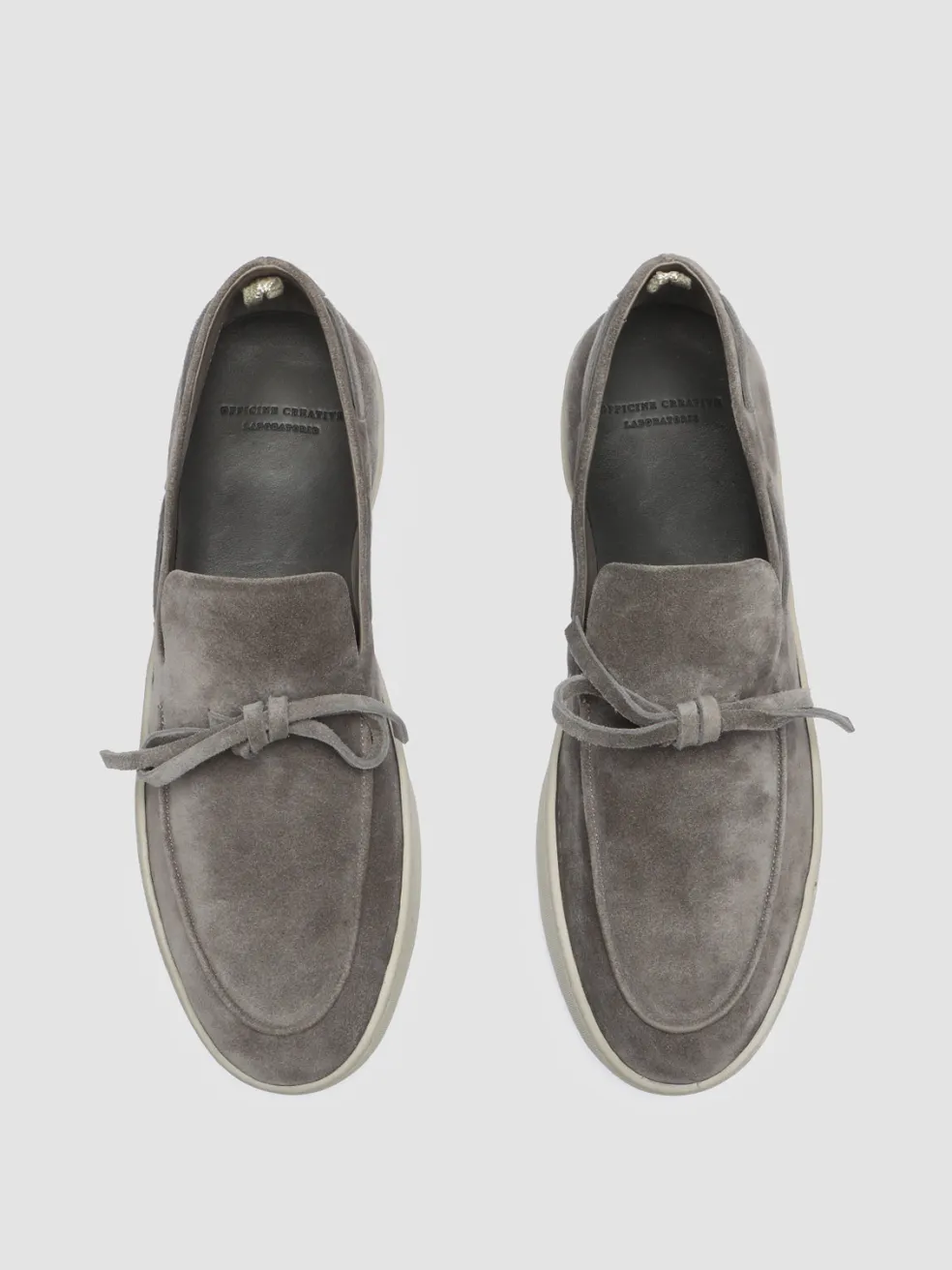Flash Sale Officine Creative HERBIE 003 - Suede Boat Loafers GREY
