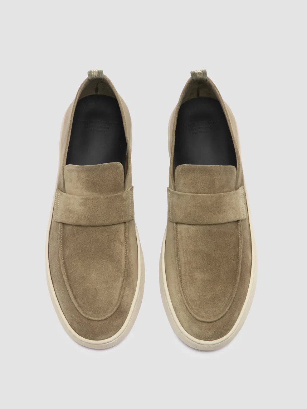 Store Officine Creative HERBIE 001 - Taupe Suede Penny Loafers LEAD