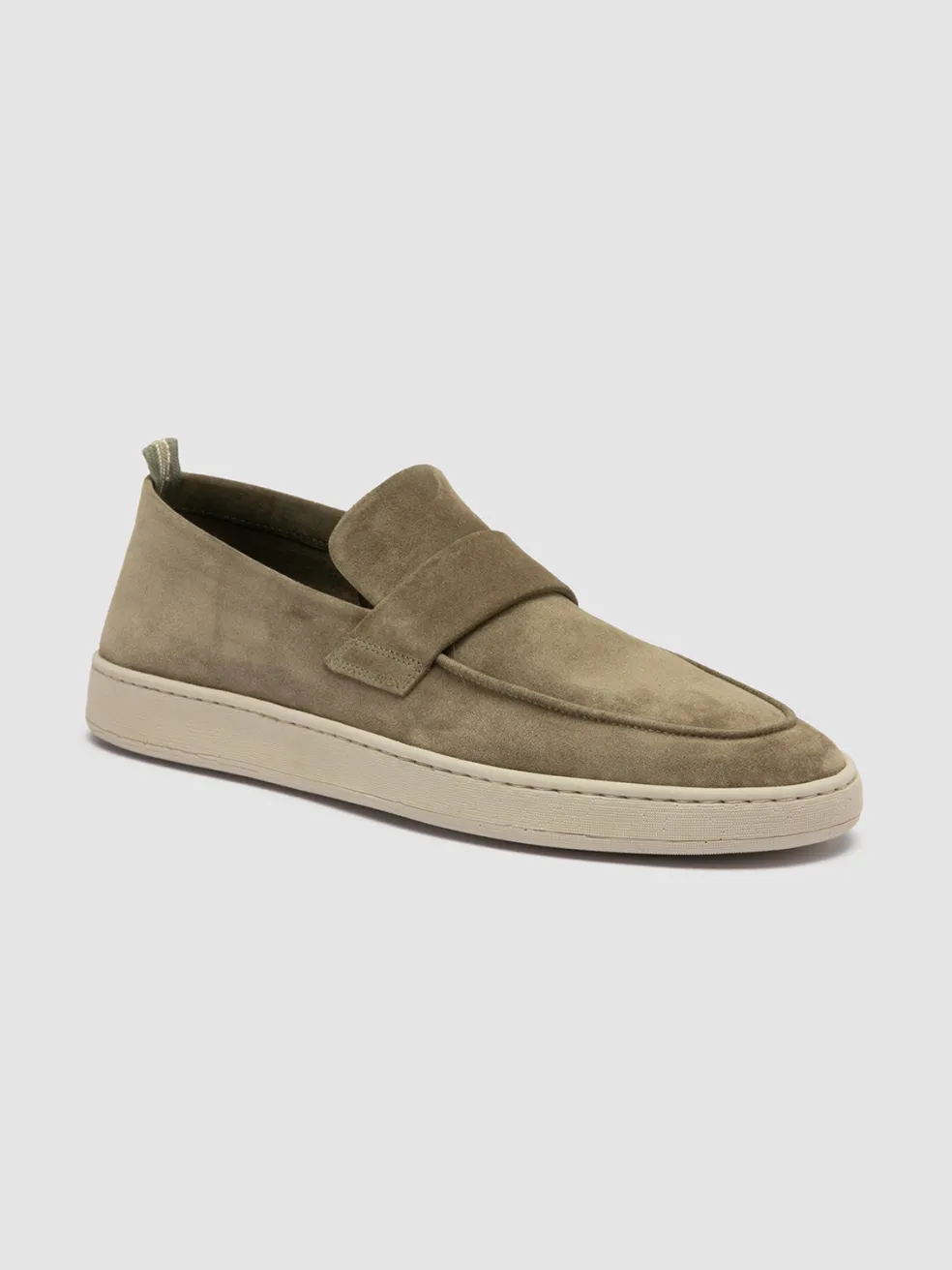 Store Officine Creative HERBIE 001 - Taupe Suede Penny Loafers LEAD