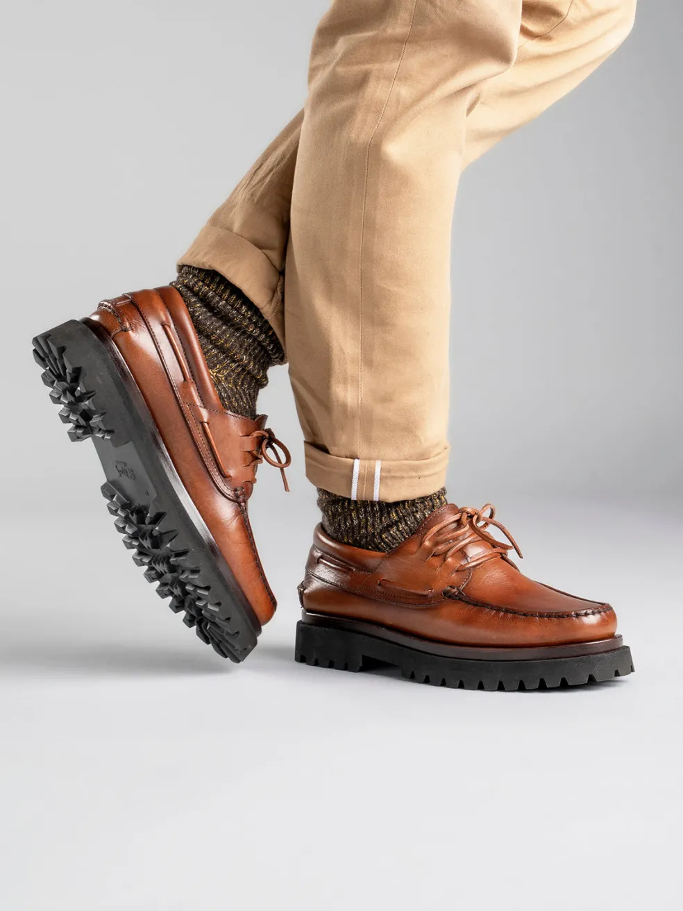 Cheap Officine Creative HERITAGE 001 - Lug Sole Leather Moccasins BLACK