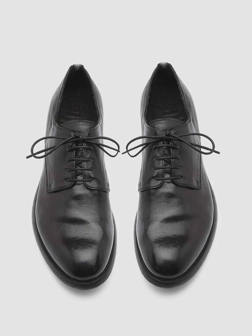 Best Officine Creative HIVE 008 - Leather Derby Shoes BLACK