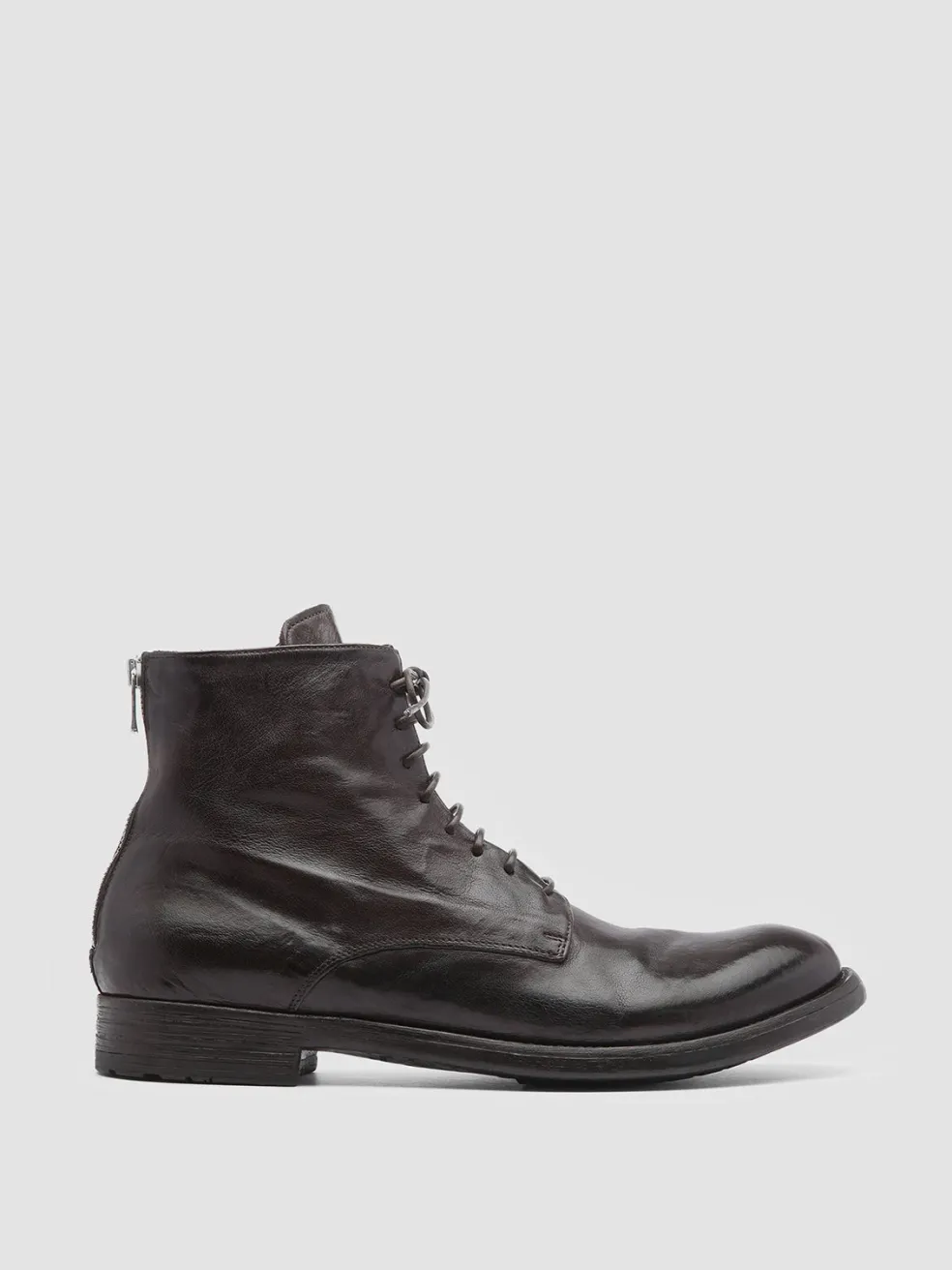 Outlet Officine Creative HIVE 016 - Brown Leather Boots EBANO