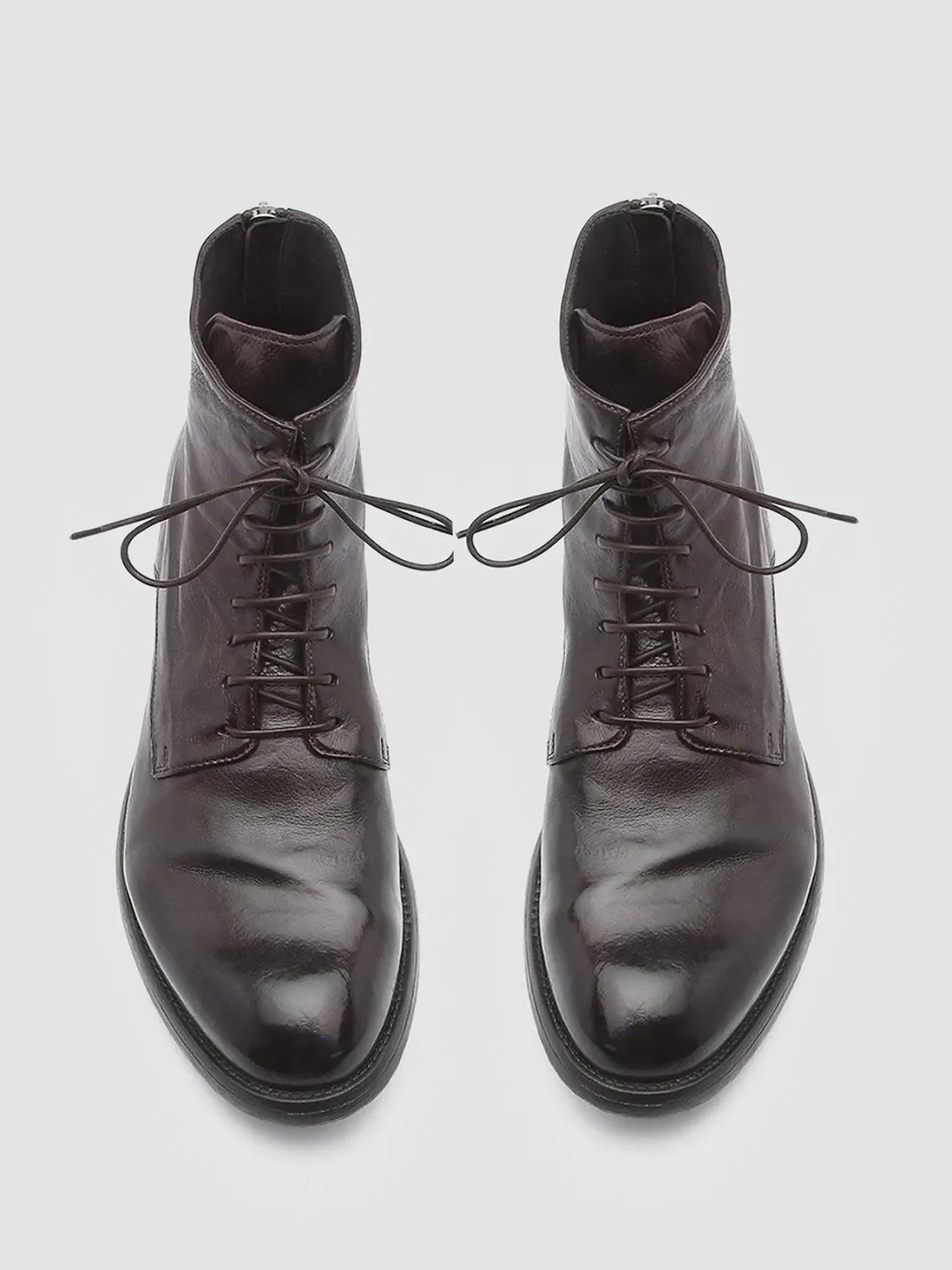 Outlet Officine Creative HIVE 016 - Brown Leather Boots EBANO