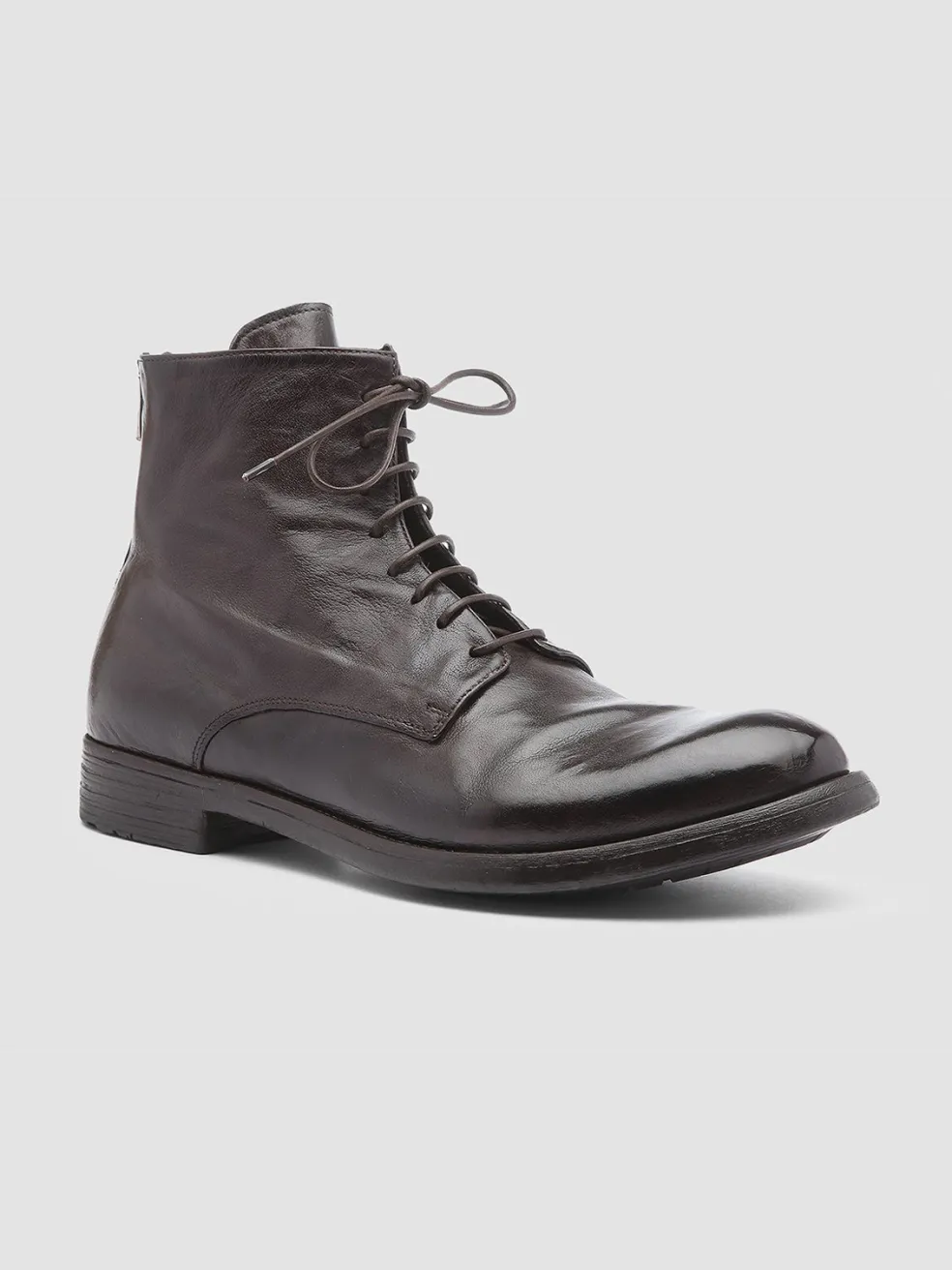 Outlet Officine Creative HIVE 016 - Brown Leather Boots EBANO