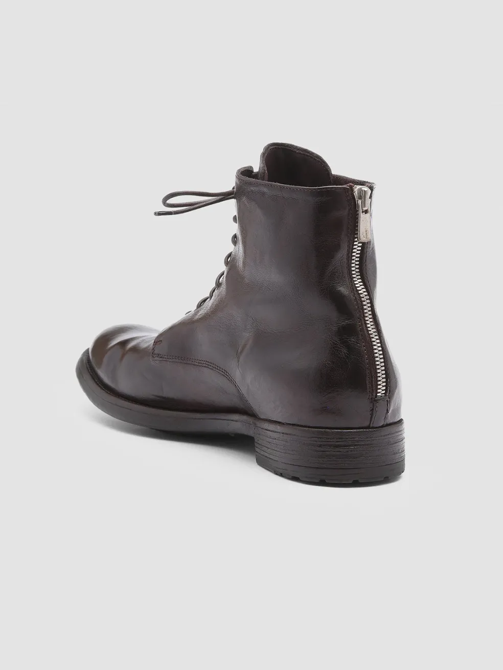 Outlet Officine Creative HIVE 016 - Brown Leather Boots EBANO