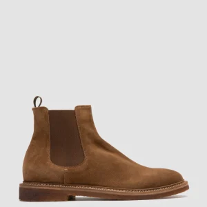 Outlet Officine Creative HOPKINS CREPE 121 - Brown Suede Chelsea Boots BIRRA