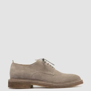 New Officine Creative HOPKINS CREPE 115 - Taupe Suede Derby Shoes QUARZO