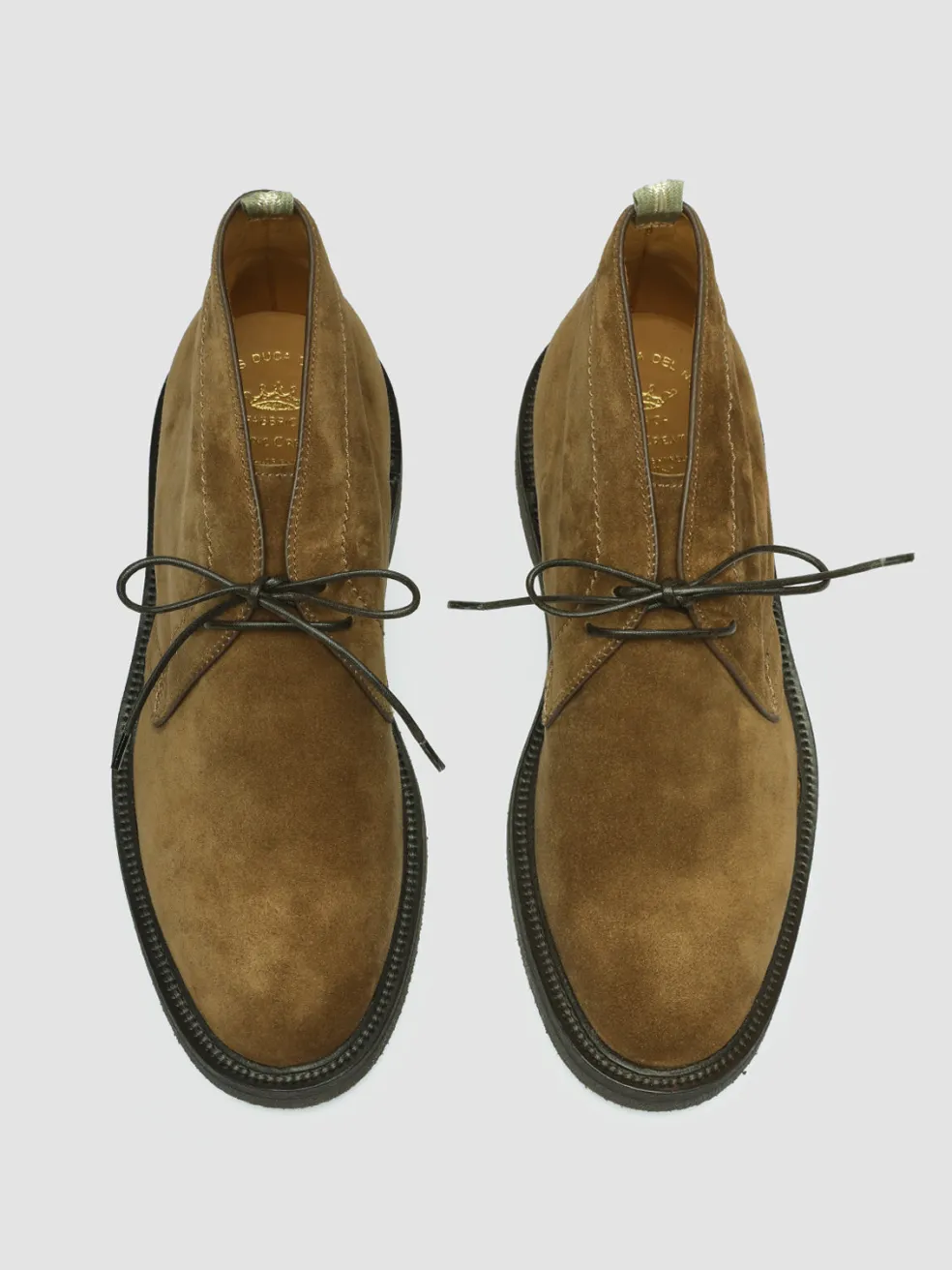 Clearance Officine Creative HOPKINS FLEXI 202 - Brown Suede Chukka Boots DARK BROWN