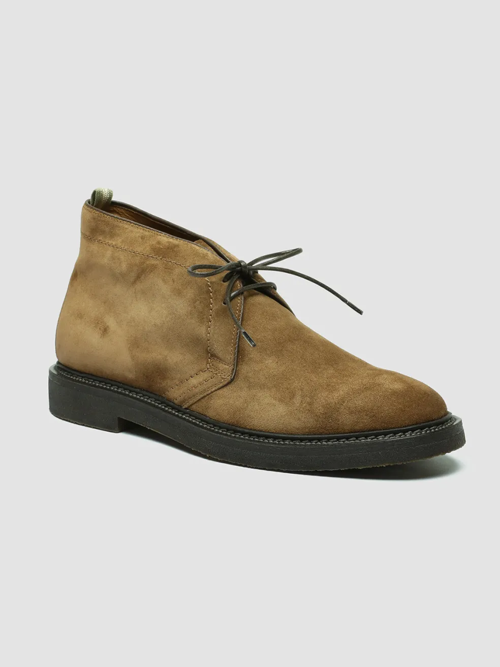 Clearance Officine Creative HOPKINS FLEXI 202 - Brown Suede Chukka Boots DARK BROWN