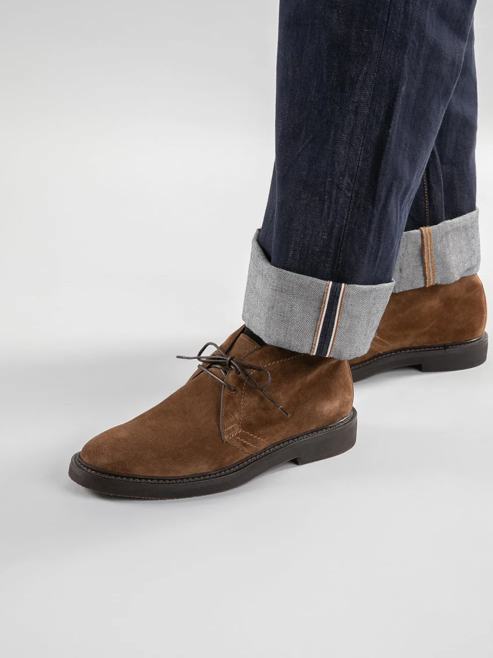 Clearance Officine Creative HOPKINS FLEXI 202 - Brown Suede Chukka Boots DARK BROWN