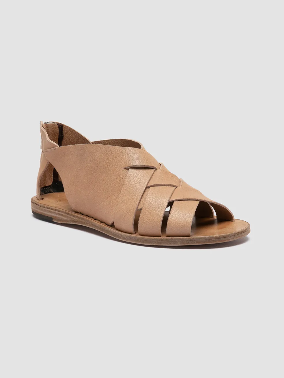 Shop Officine Creative ITACA 048 - Leather Fisherman Sandals TAUPE