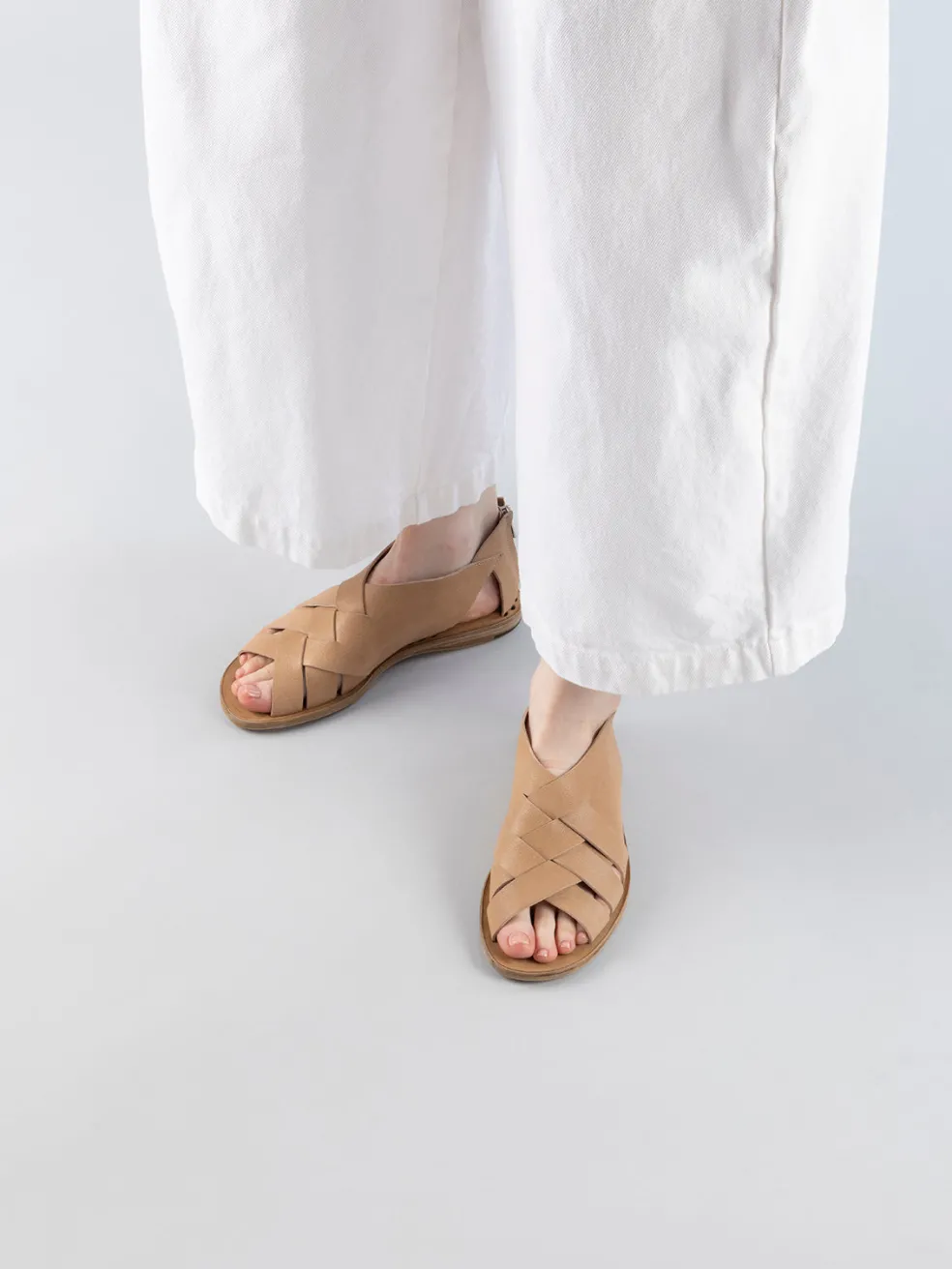 Shop Officine Creative ITACA 048 - Leather Fisherman Sandals TAUPE