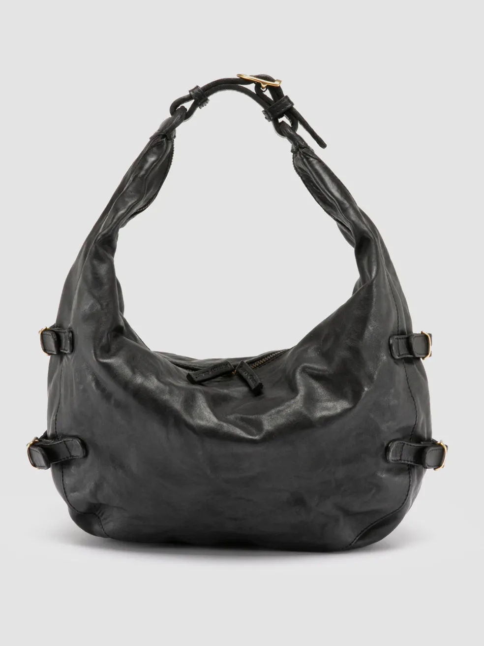 Cheap Officine Creative JULIE 008 - Leather Shoulder Bag BLACK
