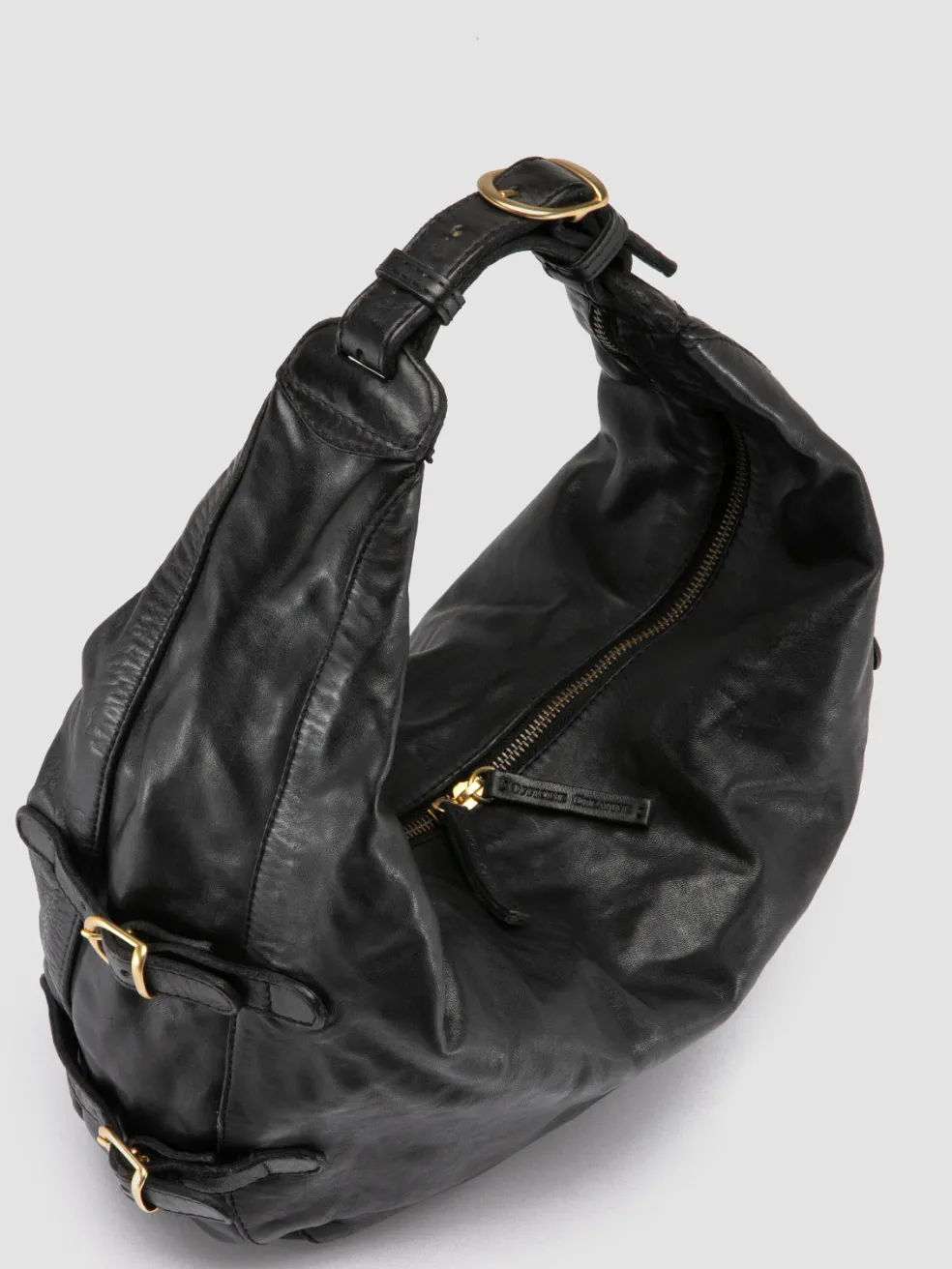 Cheap Officine Creative JULIE 008 - Leather Shoulder Bag BLACK