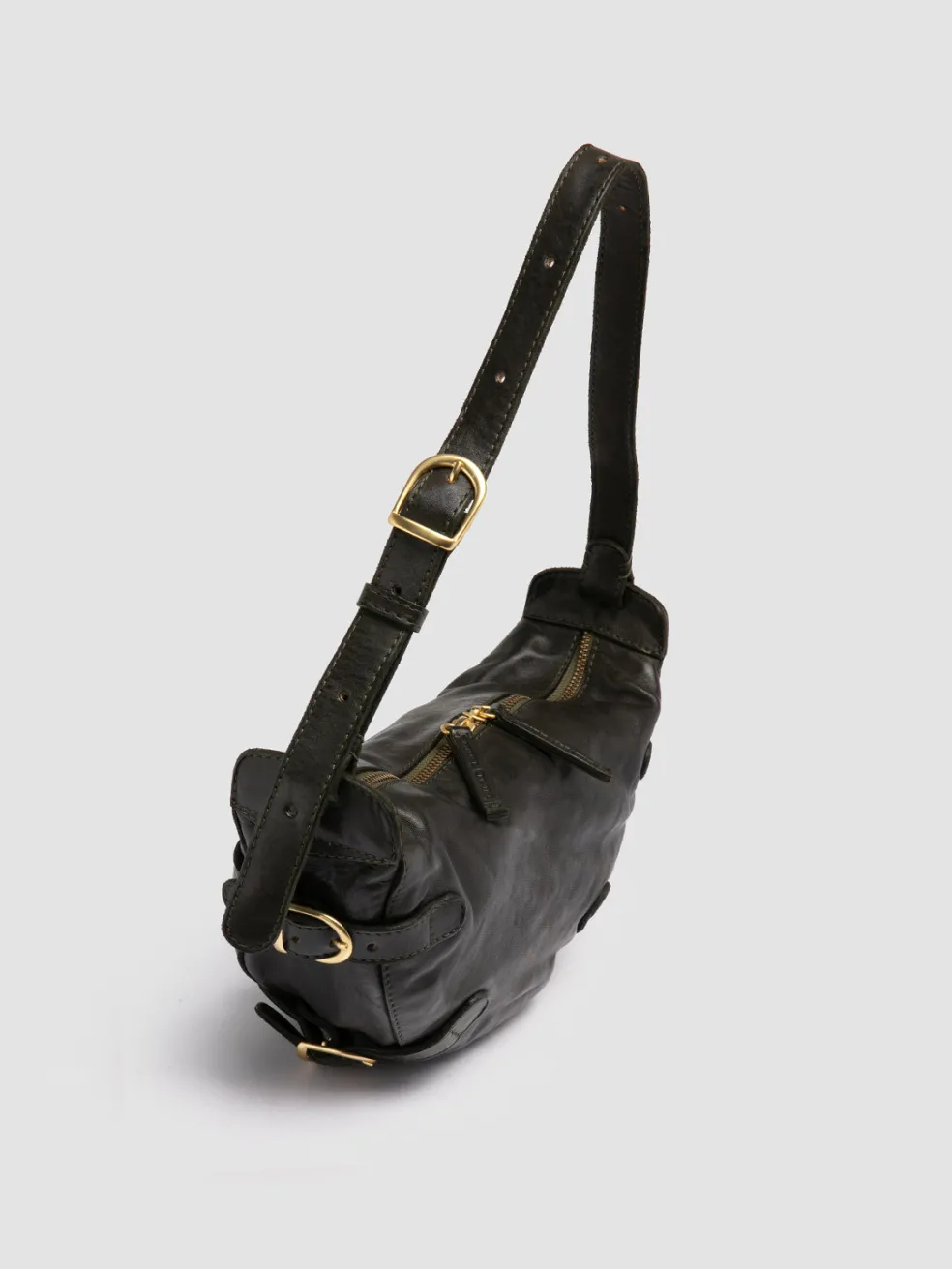 Cheap Officine Creative JULIE 006 - Leather Shoulder Bag GREEN