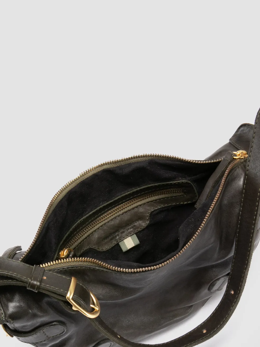 Cheap Officine Creative JULIE 006 - Leather Shoulder Bag GREEN