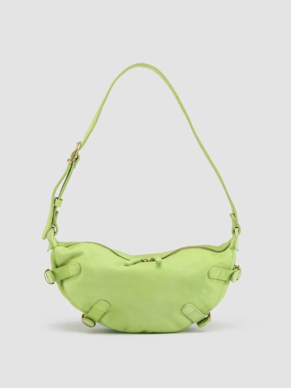 Sale Officine Creative JULIE 006 - Leather Shoulder Bag YELLOW