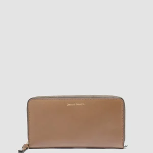 New Officine Creative JULIET 01 - Taupe Leather Wallet WALNUT