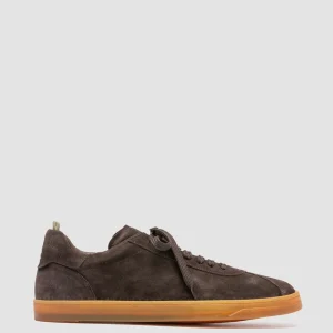 Discount Officine Creative KARMA 015 - Brown Suede Low Top Sneakers TESTA DI MORO