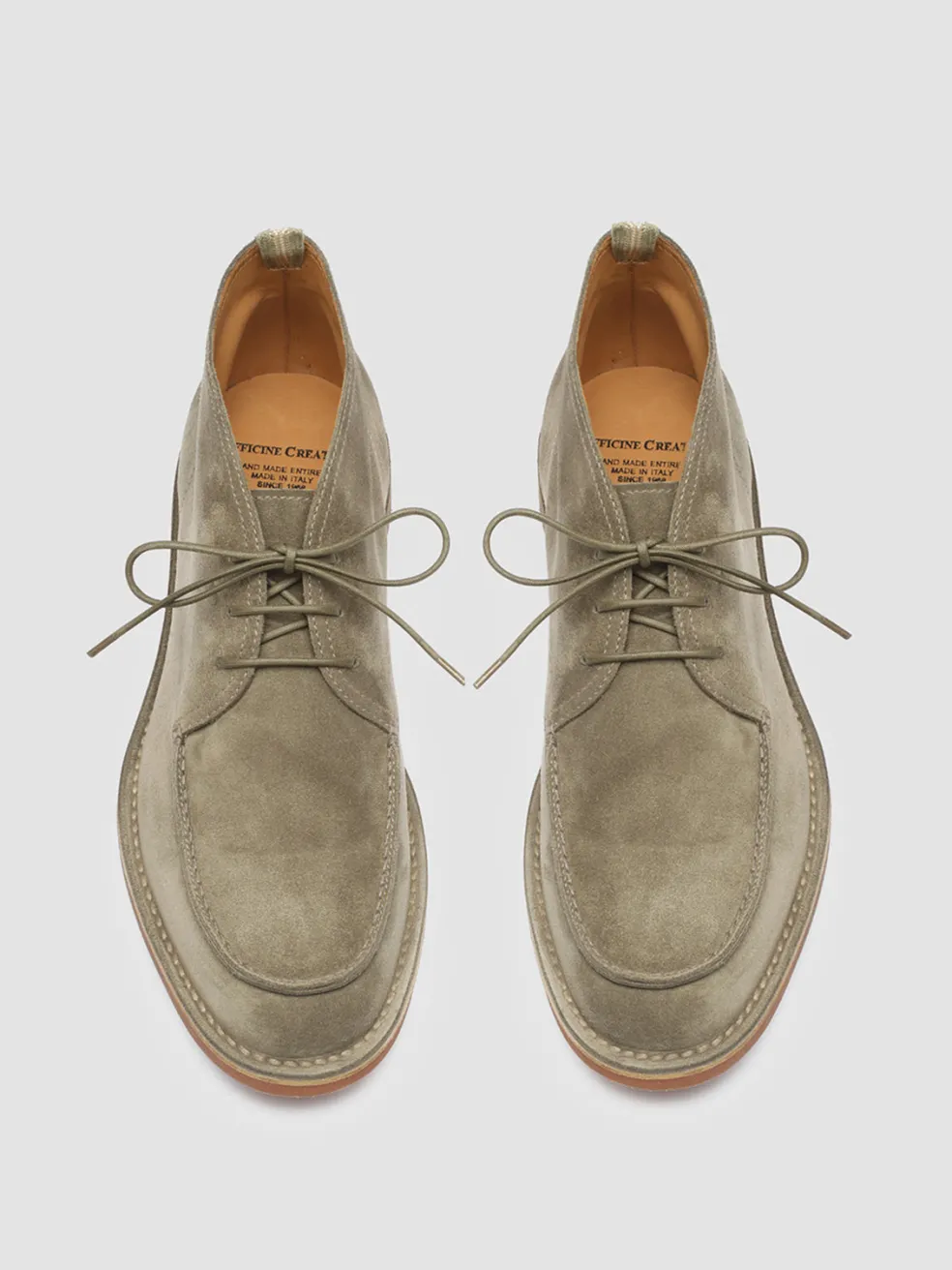 Cheap Officine Creative KENT 002 - Green Suede Ankle Boots BOSCO