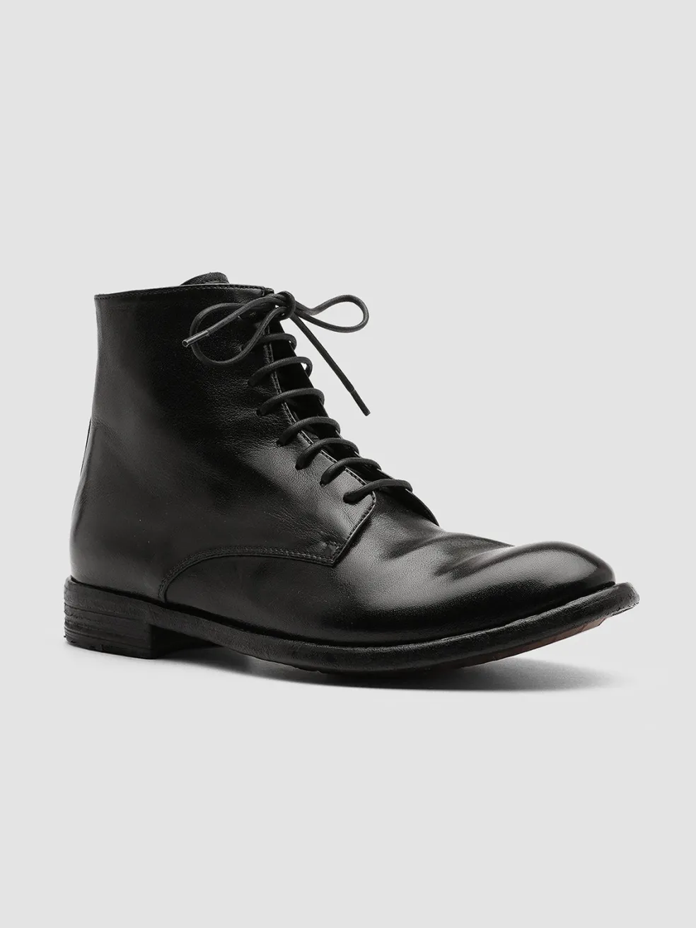 Hot Officine Creative LEXIKON 123 - Zipped Leather Ankle Boots BLACK